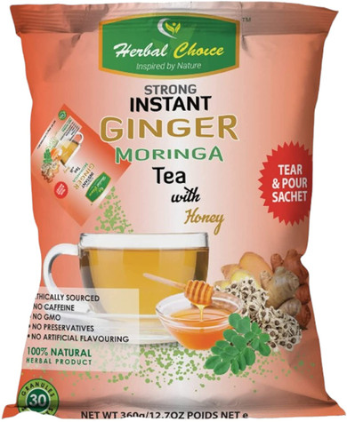 Herbal Choice Ginger Moringa Tea with Honey