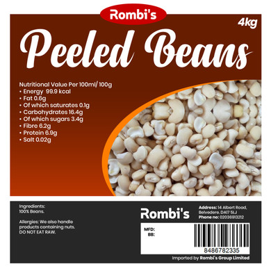 Rombi's Peeled Beans 4KG