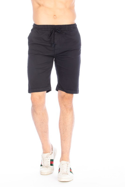 Elastic Chino Shorts - Lead Elastic Chino Shorts - Lead