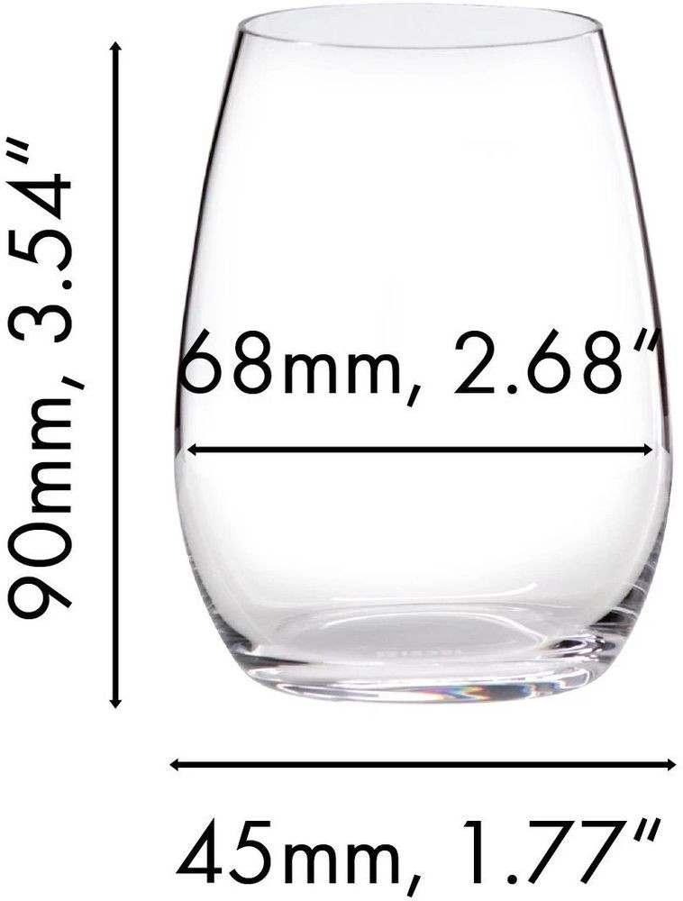 Gobelet à Whisky Riedel Laudon – Tumbler Verre Cristal Noir – Hauteur 10,2 Cm