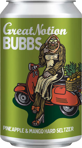 Great Notion BUBBS Pineapple & Mango Hard Seltzer, Portland, Oregon