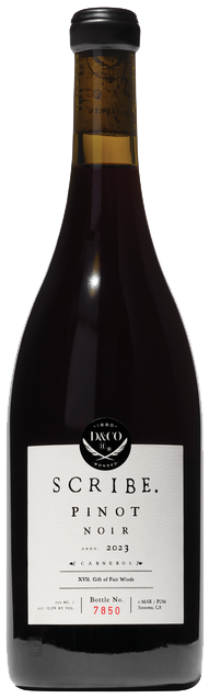 Scribe Pinot Noir, Carneros, Sonoma County, California