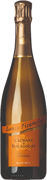 Louis Picamelot LES TERROIRS Blanc Brut, Crémant de Bourgogne, France