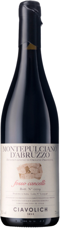 2019 Ciavolich "Fosso dei Cancelli" Montepulciano d'Abruzzo, Italy