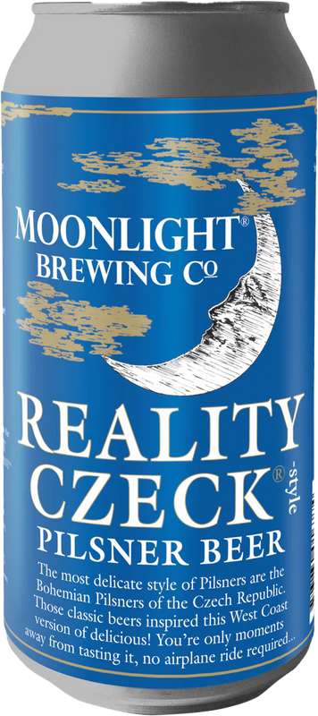 Moonlight Brewing REALITY CZECK Pilsner, Santa Rosa, California