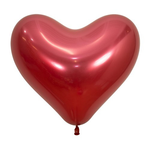 35cm Heart Reflex Crystal Red Sempertex Balloons pk 25 35cm Heart Reflex Crystal Red Sempertex Balloons pk 25