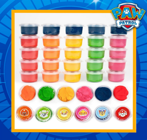 Paw Patrol Dough Party Pack, 25-Pack, Includes Colorful Paw Patrol Sensory Doughs, 6 Colors, 2 oz. Each, Reusable Paw Patrol Toys, Party Favors For Kids, Travel Toys, 3 Year Old Boy Toys, Sensory Play Paw Patrol Dough Party Pack, 25-Pack, Includes Colorful Paw Patrol Sensory Doughs, 6 Colors, 2 oz. Each, Reusable Paw Patrol Toys, Party Favors For Kids, Travel Toys, 3 Year Old Boy Toys, Sensory Play