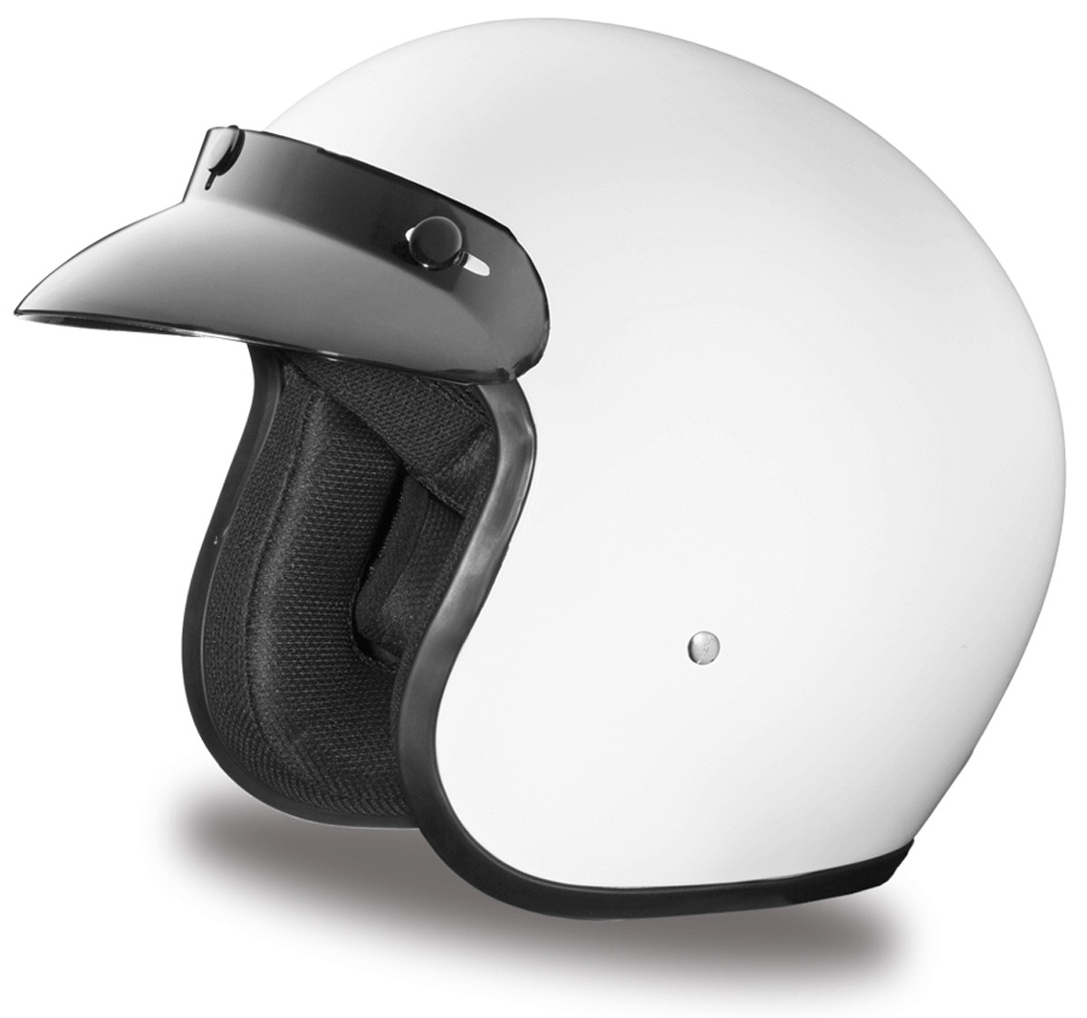 Daytona Cruiser 3/4 Open Face Helmet Gloss White | XtremeHelmets.com