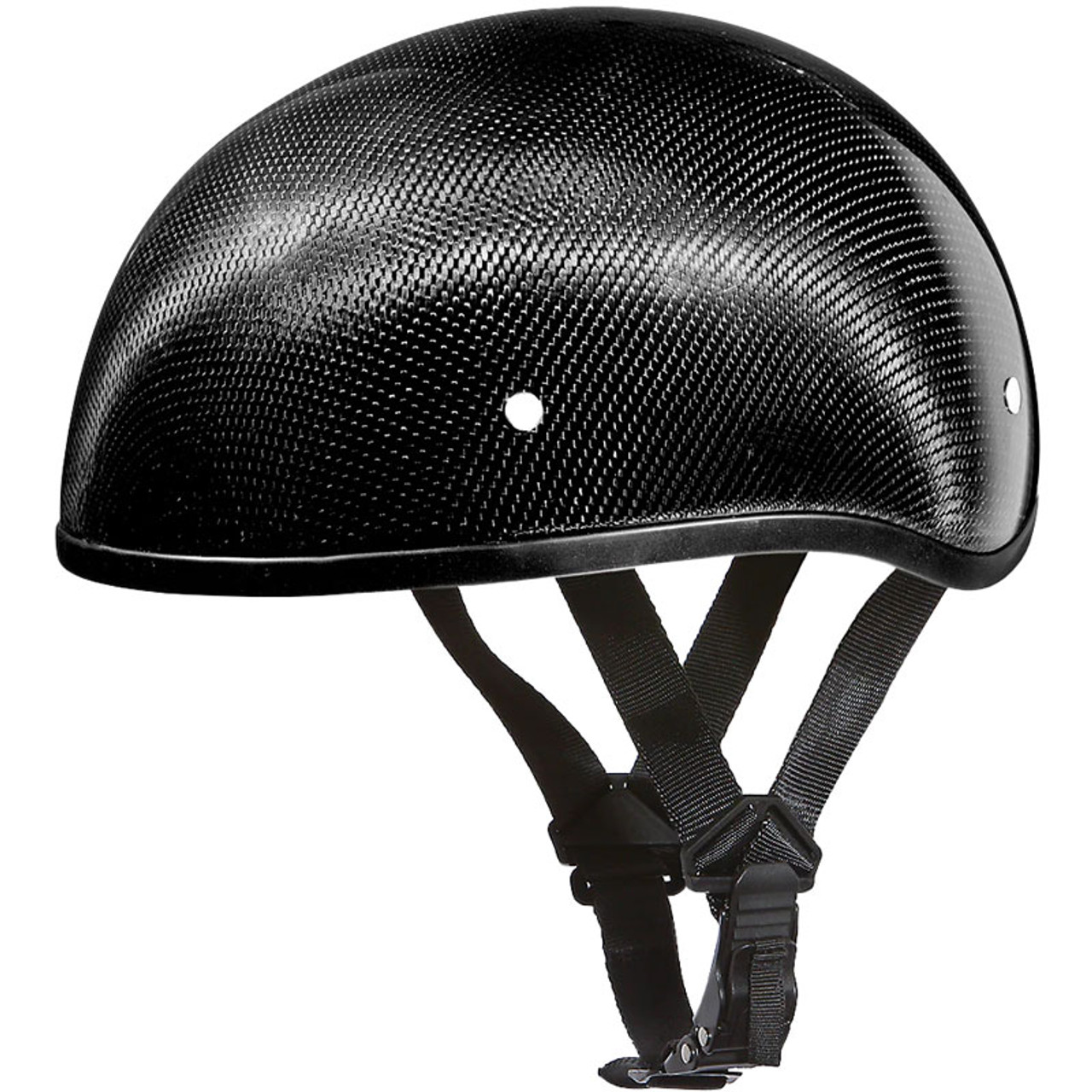 Daytona Skull Cap Carbon Fiber Helmet without Visor