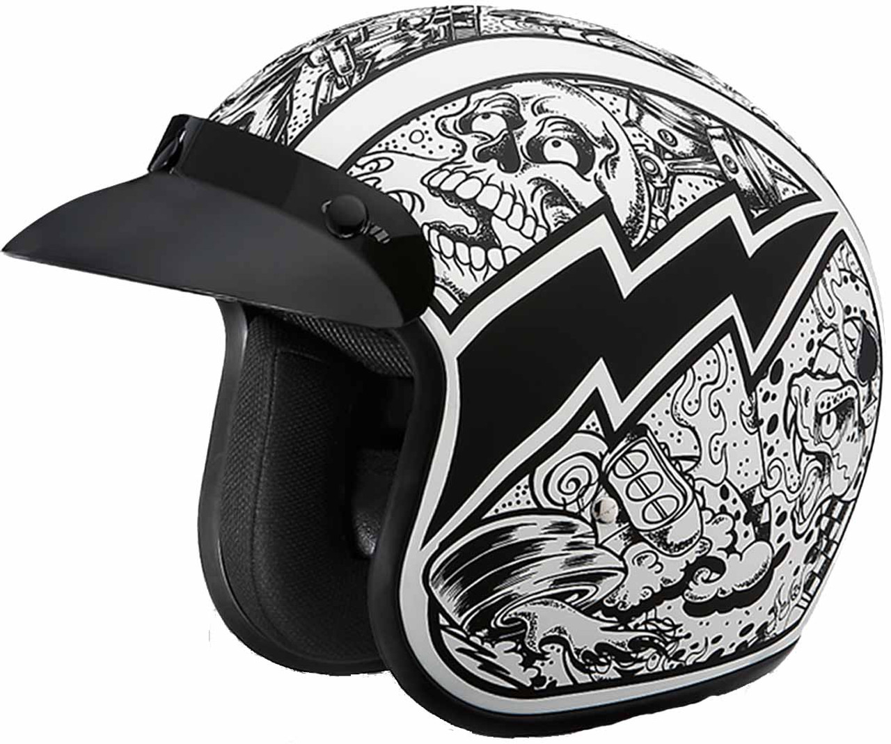 洋楽 HELMET AND HOUSE OF PAIN Amazon.com: GHHTHEN Brain Cap Retro Half Helmet Motorcycle