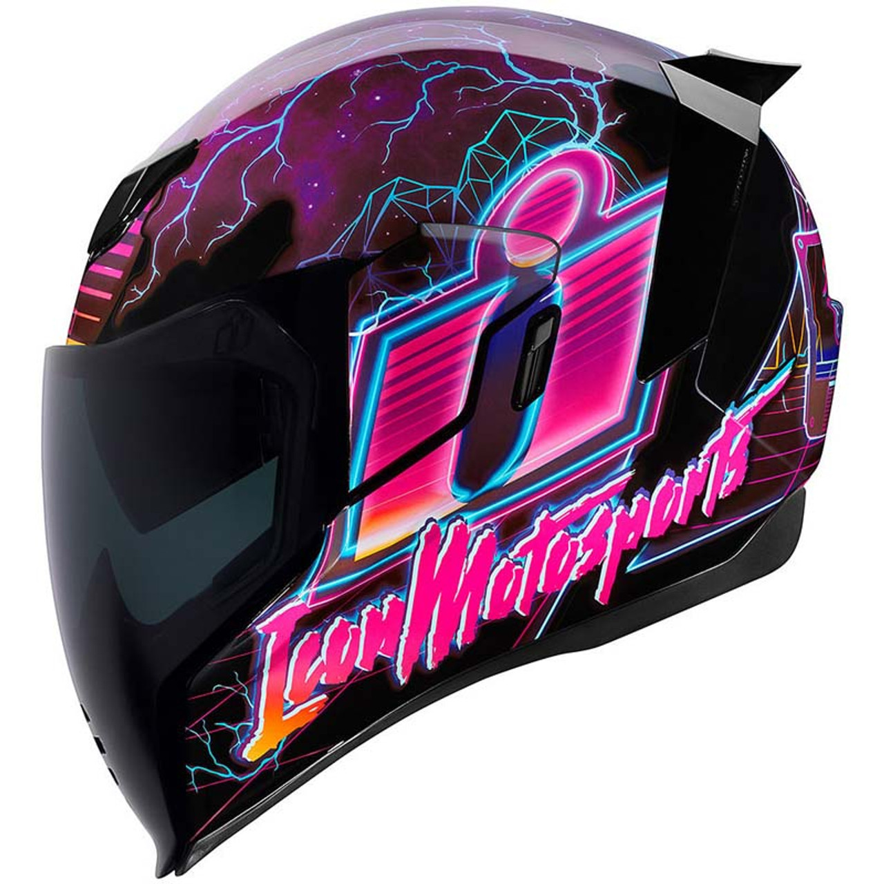 Icon Airflite Synthwave Glow In The Dark Helmet Xtremehelmets Com