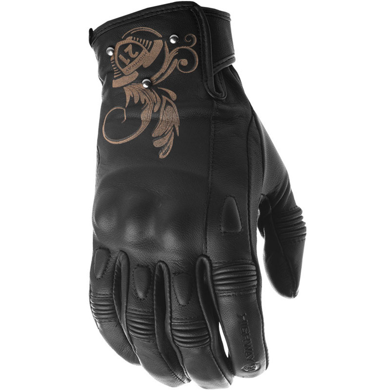 Highway 21 Black Ivy Gloves | XtremeHelmets.com