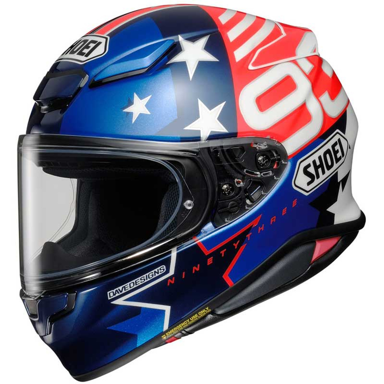 Shoei RF-1400 MM93 Marquez American Spirit Helmet | XtremeHelmets.com