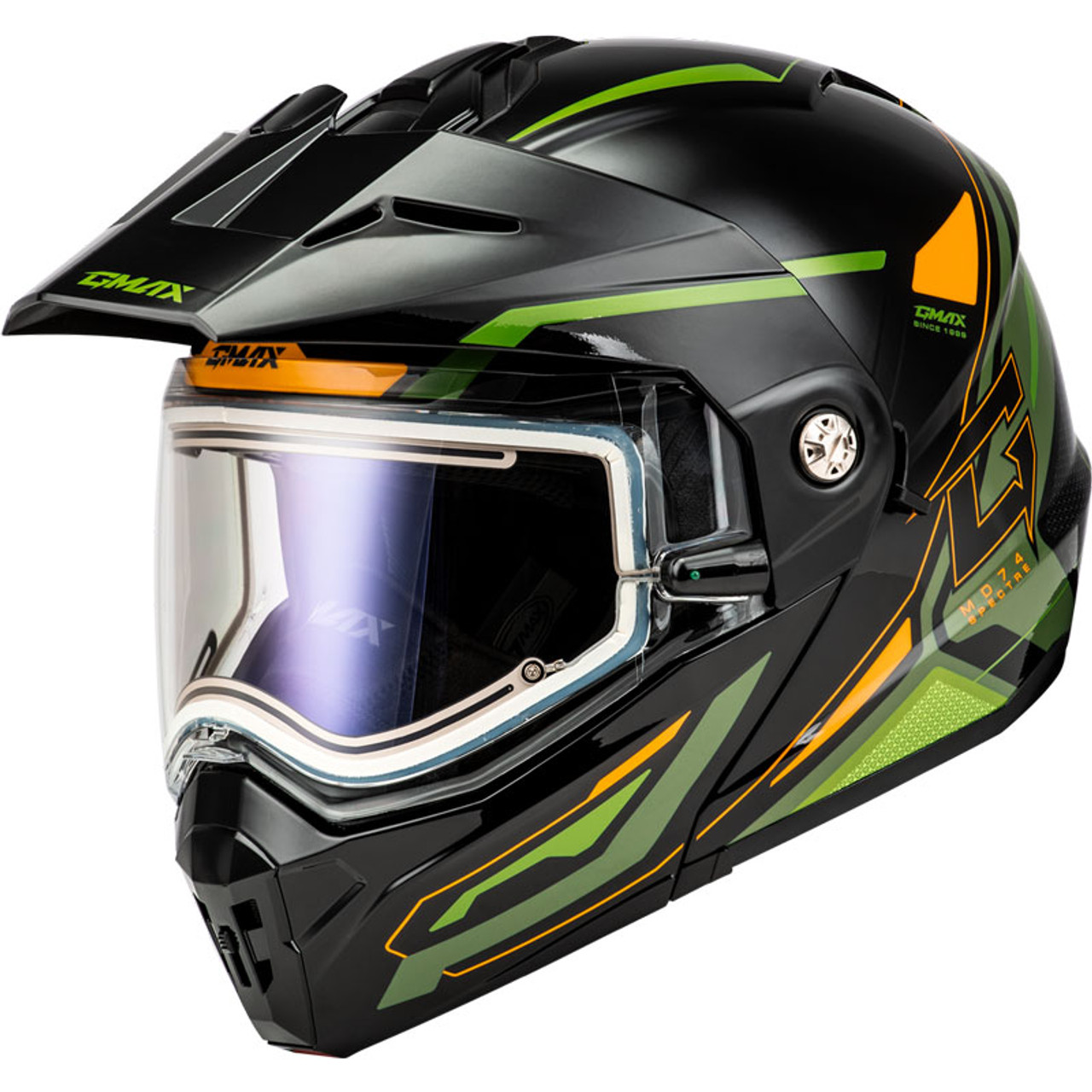 Gmax MD-74S Spectre Helmet - Electric Shield | XtremeHelmets.com