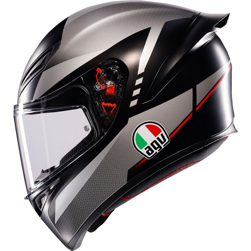 AGV K1 S Lap Matte Black/Gray/Red Helmet XL