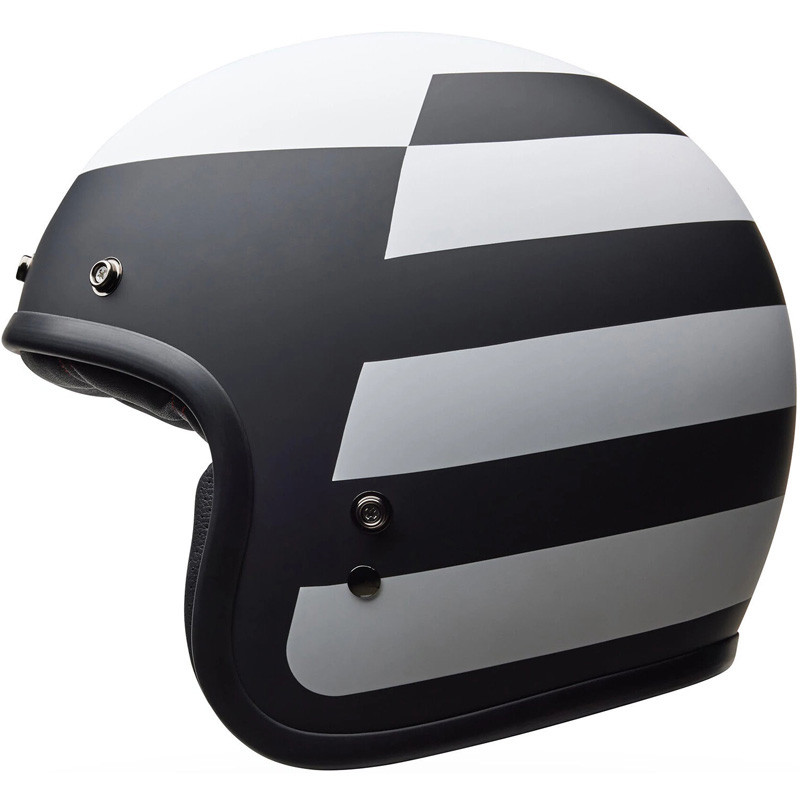 BELL Custom 500 Motorradhelm – Matt Schwarz, Größe S, Fiberglas-Schale, 5 Jahre Garantie
