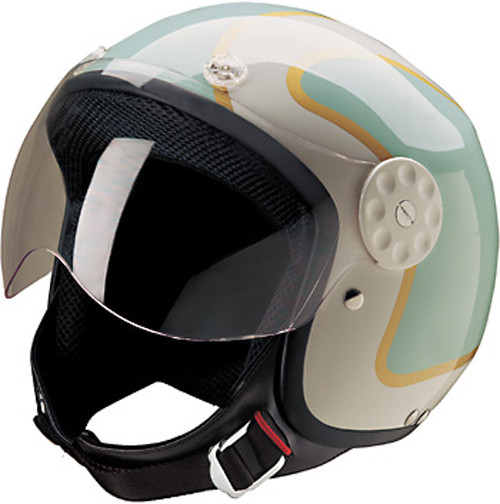HCI 15 3/4 Open Face Helmet Green Gold