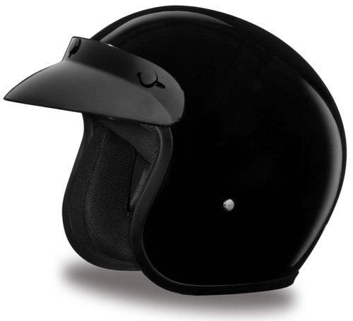 Daytona Cruiser Helmet Gloss Black Front Left Daytona Cruiser Helmet Gloss Black Front Left