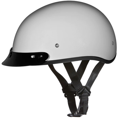 Daytona Skull Cap Helmet Pearl White with Strap Daytona Skull Cap Helmet Pearl White with Strap