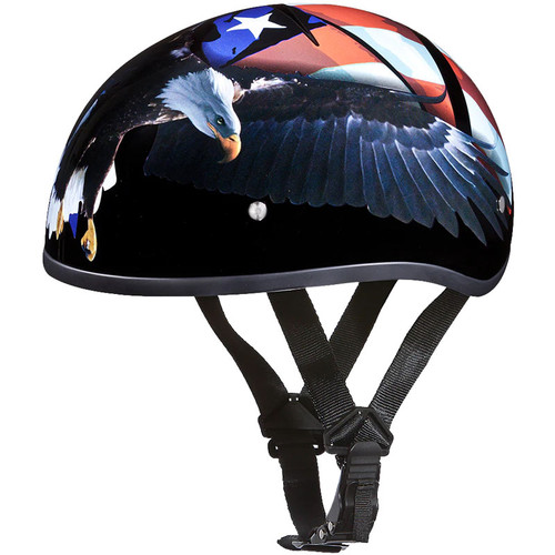 Daytona Skull Cap Half Helmet Freedom