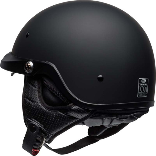 Bell Pit Boss Half Helmet Solid Matte Black | XtremeHelmets.com