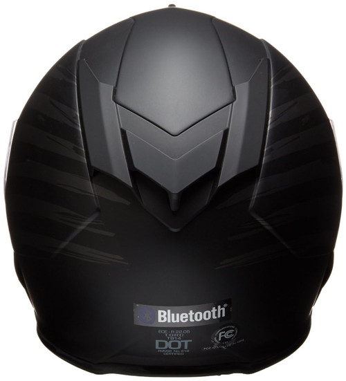 Torc T14B Mako Flag Flat Black Bluetooth Helmet