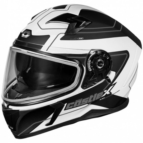 Castle X CX390 Atlas Helmet Matte White/Black - Dual Shield Castle X CX390 Atlas Helmet Matte White/Black - Dual Shield