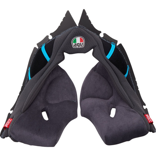 AGV Pista GP RR Cheek Pads Grey/Cyan