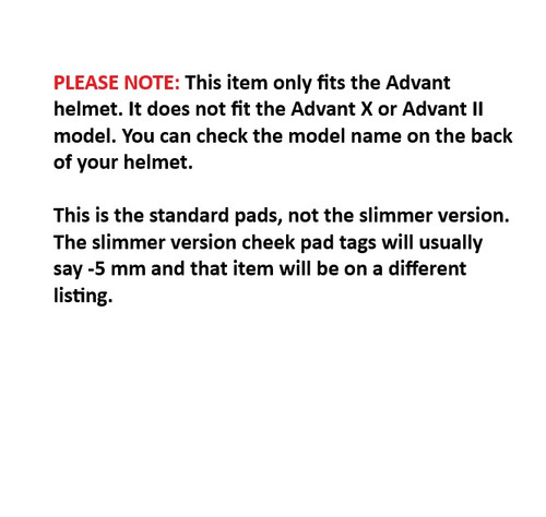 LS2 Advant Helmet Cheek Pads