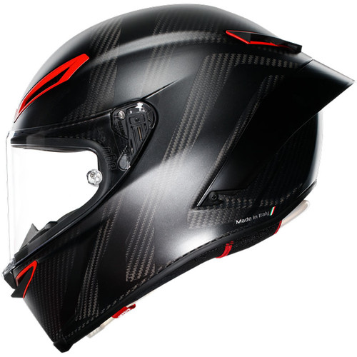 AGV Pista GP RR Intrepido Helmet Matte Carbon/Black/Red Left AGV Pista GP RR Intrepido Helmet Matte Carbon/Black/Red Left