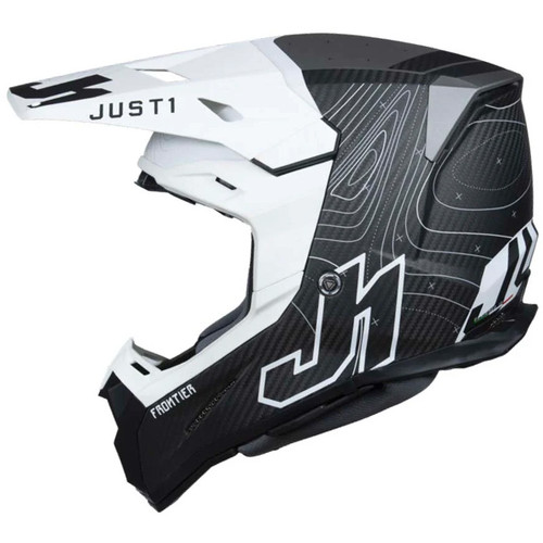 Just1 J22 Frontier Helmet Black/White  Just1 J22 Frontier Helmet Black/White