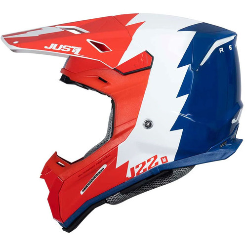 Just1 J22F Revolte Helmet Gloss Red/Blue/White Just1 J22F Revolte Helmet Gloss Red/Blue/White