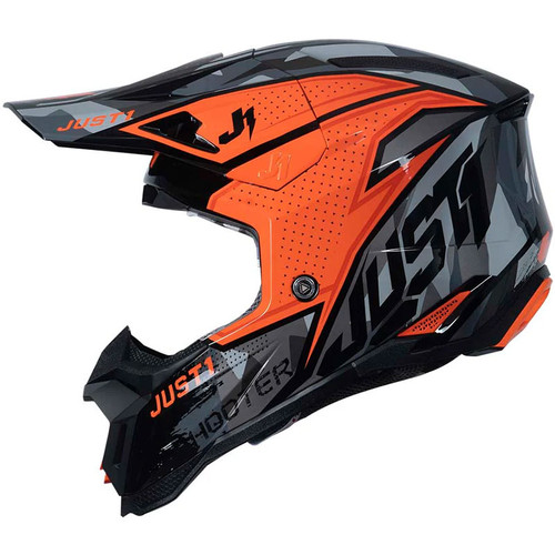 Just1 J40 Shooter Helmet Gloss Camo Orange/Black Just1 J40 Shooter Helmet Gloss Camo Orange/Black