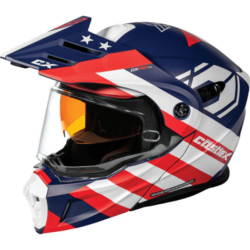 Castle X CX950 V2 General Helmet Matte Red/White/Blue Castle X CX950 V2 General Helmet Matte Red/White/Blue