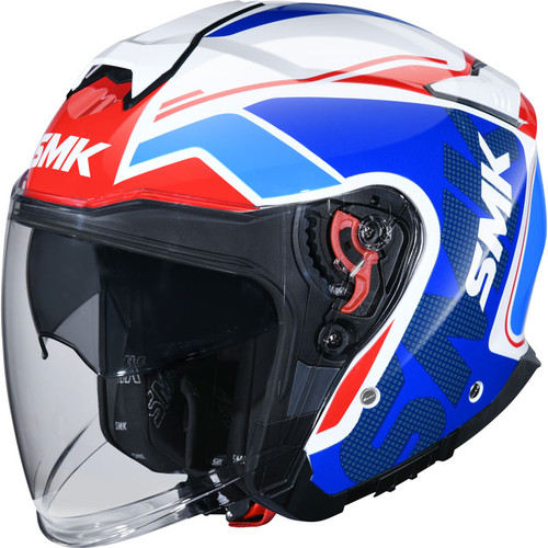 SMK GTJ Tourer Helmet White/Red/Blue SMK GTJ Tourer Helmet White/Red/Blue