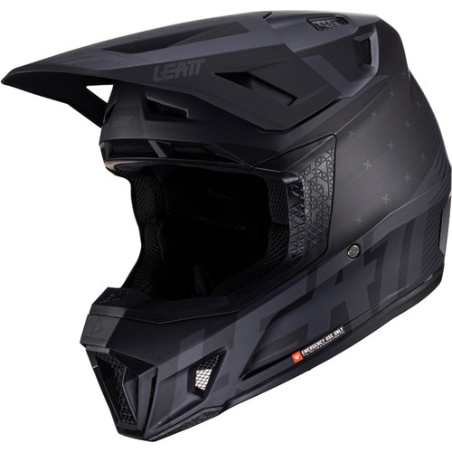 Leatt Moto 7.5 Kit Helmet Stealth Black/Grey Leatt Moto 7.5 Kit Helmet Stealth Black/Grey