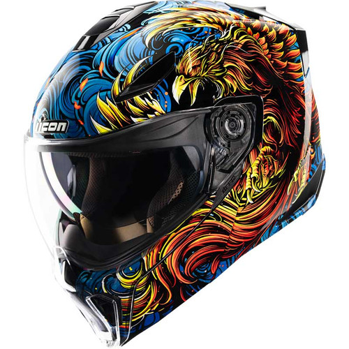 ICON Threshold Burn Birdie Burn Helmet Blue