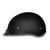 Daytona Skull Cap Slim Line Half Helmet Dull Black Left
