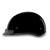 Daytona Skull Cap Slim Line Half Helmet Hi-Gloss Black Left