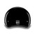 Daytona Skull Cap Slim Line Half Helmet Hi-Gloss Black Back
