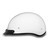 Daytona Skull Cap Slim Line Half Helmet Hi-Gloss White Left  Daytona Skull Cap Slim Line Half Helmet Hi-Gloss White Left