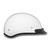 Daytona Skull Cap Slim Line Half Helmet Hi-Gloss White Right  Daytona Skull Cap Slim Line Half Helmet Hi-Gloss White Right