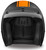 Daytona Cruiser Helmet Orange Pin Stripe Front
