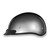Daytona Skull Cap Slim Line Half Helmet Silver Metallic Left Daytona Skull Cap Slim Line Half Helmet Silver Metallic Left