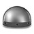Daytona Skull Cap Slim Line Half Helmet Silver Metallic Front Daytona Skull Cap Slim Line Half Helmet Silver Metallic Front