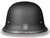 Daytona German Style DOT Helmet Dull Black Back
