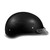 Daytona Skull Cap Slim Line Half Helmet Leather Covered with Visor Right Daytona Skull Cap Slim Line Half Helmet Leather Covered with Visor Right