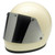 Biltwell Gringo Blast Flat Shield Chrome Mirror on White Helmet Front