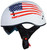 Torc T-55 Spec-Ops Flag Half Helmet White