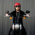 Biltwell Bonanza Helmet Gloss Blood Red Worn  Biltwell Bonanza Helmet Gloss Blood Red Worn
